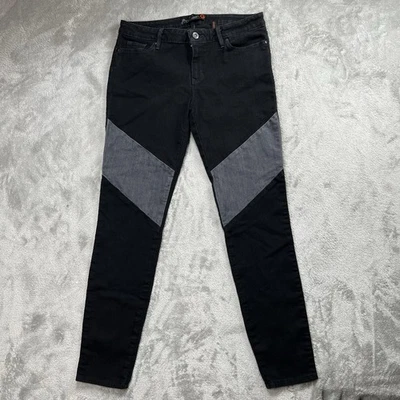 Pantalones de mezclilla para mujer G By Guess súper ajustados talla 31 negros delanteros 31x29 Foto 1 de 4