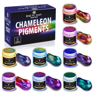 - Chameleon Mica Powder, 8 Jars of Color Shift Mica Set - Epoxy Resin Color P... - Picture 1 of 7