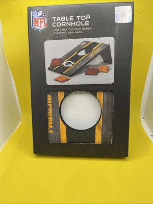 Jogo de mesa Green Bay Packers Cornhole licenciado 10" x 7" placas com bolsas - Imagem 1 de 3