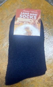 3 pares de calcetines oHeat Trendz negros/azules/patrón imitación lana cordero talla 10-13 nuevos con etiquetas - Imagen 1 de 3