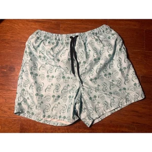 Disney Mickey Mouse & Friends Men's Swim Trunks Board Shorts Aulani Blue Size L - Picture 1 of 4