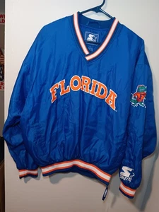 Giacca a vento vintage Florida Gators Starter blu Ncaa scollo a V media - Foto 1 di 7