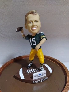 SELTENE Bart Starr Wackelkopf Green Bay Packers Hall of Fame Benefit - Bild 1 von 7