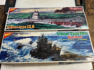 Nichimo Type IXB & IXC U-Boats...1/200...MINT CONDITION...with MOTORS - Image 1 of 4