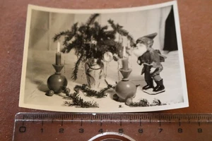 tolles altes Foto - Weihnachtsdekoration , Wichtel - 1935 - Picture 1 of 2