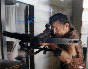 Norman Reedus Signed Walking Dead 16x20 Crossbow Plaid Shirt Photo- JSA Auth - Picture 1 of 5