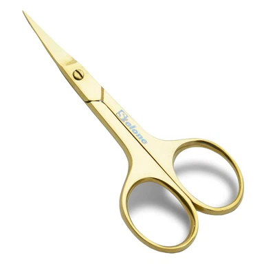 Professional Grooming Scissors Eyebrow Scissors Small Curved Stainless Steel Man - Image 1 of 4