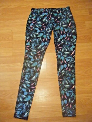 NUEVO SIN ETIQUETAS MOSSIMO STRETCH NEGRO con LEGGINGS ESTAMPADO MULTICOLOR TALLA S/P Foto 1 de 4