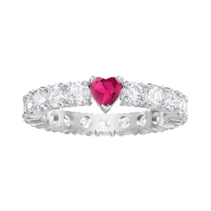AUTHENTIC SWAROVSKI BRAND NEW Love Ring White,Red Heart 5391767 5412054 - Picture 1 of 2