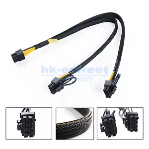 8Pin to Dual 8Pin(6+2) PCI-E Graphics Card GPU Power Cable For HP ML350P G8 35cm - Picture 1 of 12