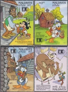 Maldive 1708-1711 (completa edizione) MNH 1992 Walt-Disney-Cifre - Foto 1 di 1