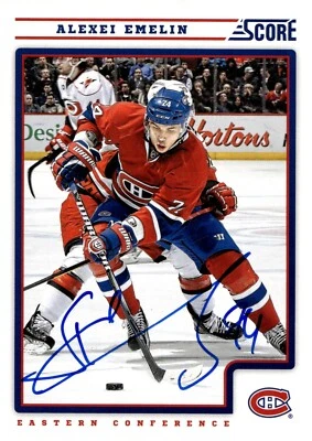 Alexei Emelin - Signed 2012-13 Panini Score Card #265 - Image 1 of 2
