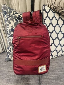 Levi's The Heritage Nylon Backpack, Purple Bright Orange Laptop Sleeve Minimal - Picture 1 of 5
