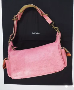 Paul Smith Leather Bag Pink & Multicoloured Swirl Shoulder bag Very Rare - Picture 1 of 24