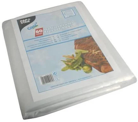 STARPAK Gefrierbeutel 20 Liter 600 x 400 mm transparent 100 Stück