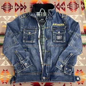 Vintage Y2K Akademiks Denim Jacket Sz S See Measurements Southpole - Picture 1 of 9
