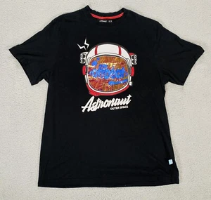offbeat Astromaut Outer Space T-Shirt Size XL Black Very Unique - Picture 1 of 7