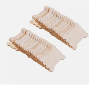 40 Pieces Wood Thread Floss Bobbins Ribbon Twine Reel Organizer - Picture 1 of 9