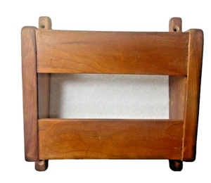 Vintage Wooden Wall Mount Letter Bill Holder - 1980's - Picture 1 of 7