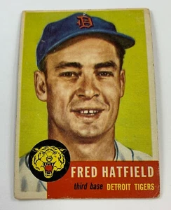 1953 Topps Baseball Single #163 Fred Hatfield (GD-VG) EO2 - Imagen 1 de 2