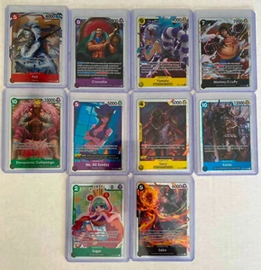 ONE PIECE Kingdoms of Intrigue Complete Super Rare Set, English - Picture 1 of 2