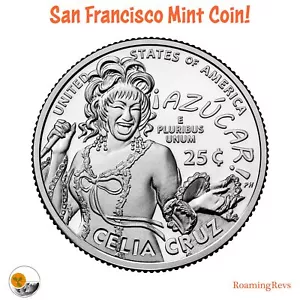 2024 S Celia Cruz "¡AZUCAR!" -¡Moneda SF ESCASA-UNC de rollo como nueva! -¡ENVÍO AHORA! - Imagen 1 de 3