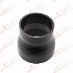 3Ply 3" To 2.75'' (76-70mm) Straight Pipe Reducer Silicone Coupler Hose Black - Picture 1 of 5
