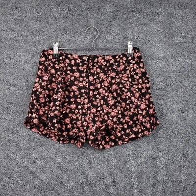 Pantalones Cortos Forever 21 Para Mujer S Pequeños Negros Rojos Florales Tiro Medio Cremallera Verano Flor Foto 1 de 4