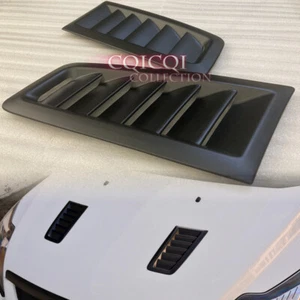 Pair Matte Black Focus RS type hood vent bonnet garnish universal 2 pcs ◎ - Foto 1 di 6