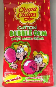 Chupa Chup Cotton Bubble Gum First It Fairy Floss Then It Bubble Gum Strawberry - Picture 1 of 2