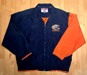 Vintage Chicago Bears Game Day First Pick Zip Up XL Windbreaker Jacket C103a - Picture 1 of 9