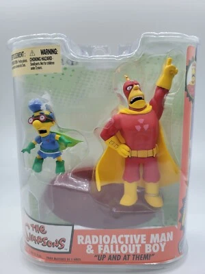 Figuras de acción de Los Simpson Radioactive Man y Fallout Boy McFarlane 2007 - Sin usar, en caja Foto 1 de 4
