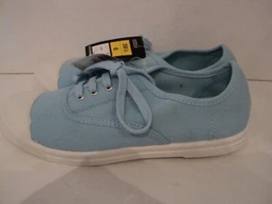 MARKS & SPENCER M&S INDIGO COLLECTION Light Blue Canvas Lace Up Shoes Size 6 - Picture 1 of 16