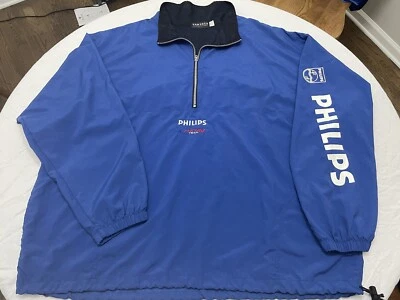 Vantage Phillips Racing Team Blue Windbreaker XXL Mens Meshed Lining Made In USA - Image 1 of 4