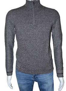 Tom Tailor Herren Pullover Zip Troyer Stehkragen Strickpullover Größe S - Bild 1 von 1