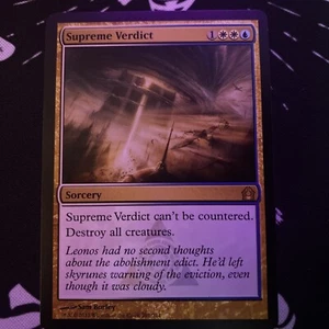 MTG Supreme Verdict Return To Ravnica NM/LP Magic The Gathering - Picture 1 of 1