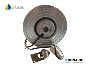 Genuine Bonaire Vulcan Quasar Gas Heater Fan Motor Kit with Capacitor & Blue Dot - Picture 1 of 2
