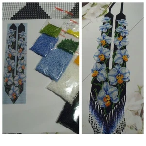 Kit for making a necklace gerdan. Beading Loom Pattern. # C15a - Picture 1 of 5