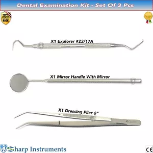 Multiple Items Listing Probe Explorer 17/23 Dressing Plier Dental mirror Handle - Bild 1 von 4