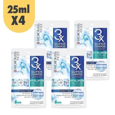 4sachets X 25ml Rojukiss Super Gel Super Soft Hydrating Mask Restores moisture - Image 1 of 4
