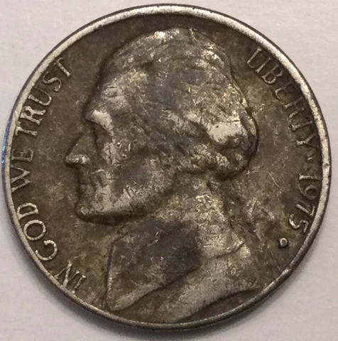 1975 D Jefferson Nickel Cover