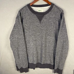 Wellen Sweater Mens XL Blue Crew Long SleeveHemp Organic Cotton Huckberry - Picture 1 of 9