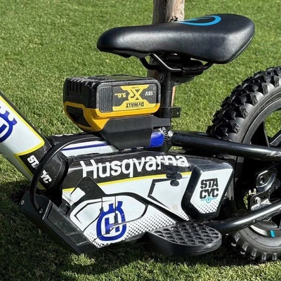 MATT'S ADAPTORS AUSTRALIA Stacyc DEWALT 18v battery adapter, KTM, Husqvarna, Gas Gas E-drive 12" & 16"