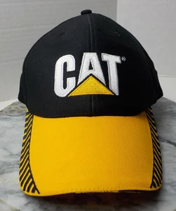 Baseballmütze CAT Caterpillar schwarz/gelb mit Schienen verstellbarer Riemen - Bild 1 von 7