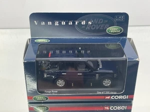 VANGUARDS VA09600 RANGE ROVER VOGUE -ADRIATIC BLUE 1:43- GOOD IN BOX - Picture 1 of 8
