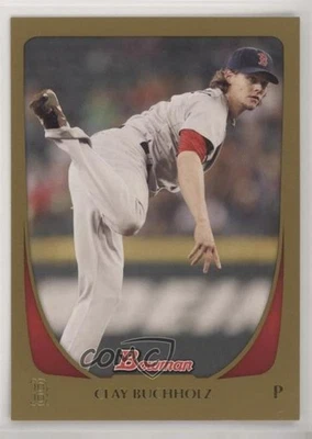 2011 Bowman Gold Clay Buchholz #130 - Image 1 of 2