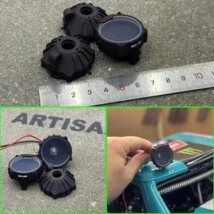 Simulierte Scheinwerfer Lichtkuppel für 1/6 RC Raupenauto Traxxas Crossrc BigDinosaur - Bild 1 von 7