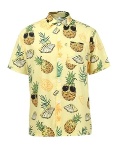 Hawaiian Shirts for Men Short Sleeve Casual Button Down Shirt Beach Shirts Al... - Picture 1 of 9