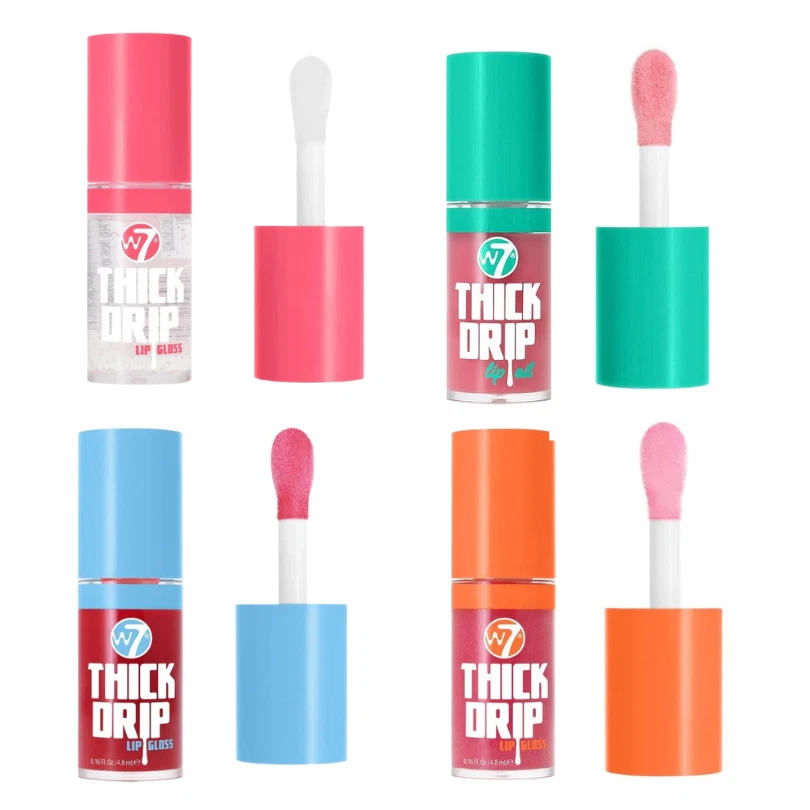 W7 Thick Drip Lip Gloss Ultra Finish With Vitamin E & Jojoba Oil Vegan - Image 1 of 1