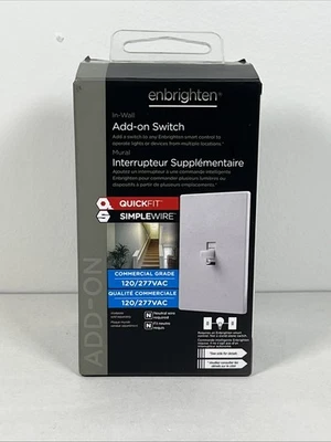 Enbrighten Add-on In-Wall Smart Switch QuickFit & SimpleWire, Toggle - Bild 1 von 4